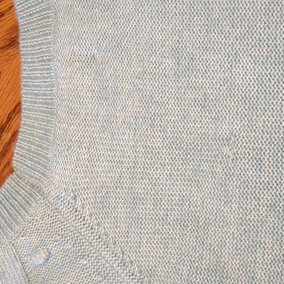 Loft Cable and Popcorn Stitch Raglan Sleeve Crewneck Teal Sweater SP - Picture 7 of 9